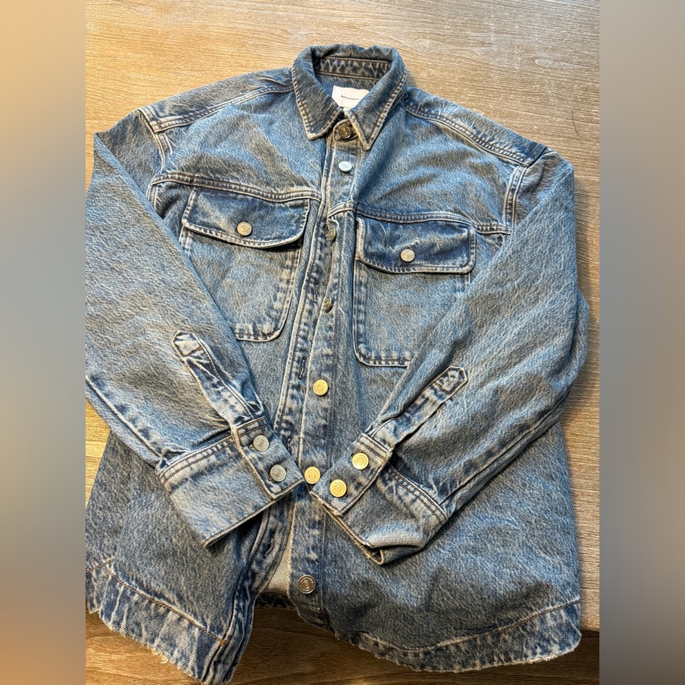 NWT Reformation Carlos Denim Shirt- Colorado- Size XSmall - Picture 2 of 5